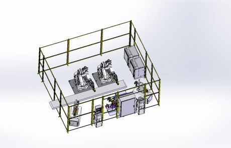 Dual Robot Projection Weid Cell